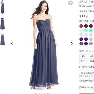 Azazie Kristen dress in Stormy